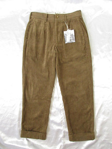 エンジニアードガーメンツ★2023fw★国内レアモデル★レアサイズ★ Andover Pant - Cotton 4.5W Corduroy / Khaki 【XS】