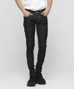 Black by VANQUISH BVB131 デニム ジーンズ One Wash Power Stretch Skinny Denim Pants 28 ワンウォッシュ パワーストレッチ スキニー