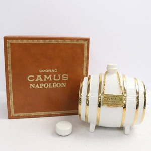 1円～CAMUS（カミュ）ナポレオン ラ グランマルキ 樽型 40% 700ml 白陶器（重量 1213g）N24K040020