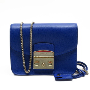 フルラ Furla 斜め掛けショルダーバッグ メトロポリス レザー ネイビーブルー t18213a