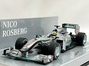 ケースヒビ ミニチャンプス 1/43 メルセデス MGP W01 F1グランプリ 2010 マレーシアGP ニコ・ロズベルグ