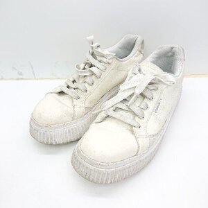 ◇ PUMA プーマ 386954-03 スニーカー サイズ24 ホワイト系 レディース E