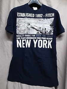 ★Abercrombie&Fitch アバクロンビー＆フィッチ 半袖Tシャツ ネイビー Sサイズ★アーカイブarchive