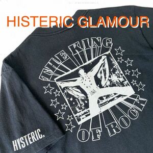 HISTERIC GLAMOUR ビンテージ ELVIS エルビスプレスリー Tシャツ 半袖 ブラック 黒 ヒステリックグラマー オゾン ヒス THE KING OF ROCK