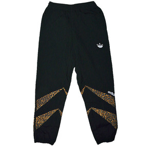 adidas（アディダス）Animal Print Shark Woven Track Pant ■ブラック 黒×レオパード豹柄 ■H06737 メンズ XS トラックパンツ