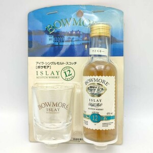 【全国送料無料】BOWMORE 12years old ISLAY Single Malt SCOTCH WHISKY　43度 50ml【ボウモア 12年】