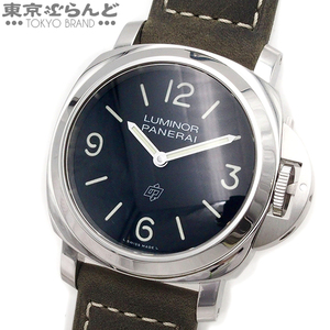 101727340 パネライ PANERAI ルミノールベース ロゴ PAM01086 ブラック SS レザー 箱・保証書付き 腕時計 メンズ 手巻き X番