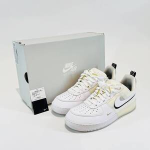 甲MJ19150 1円スタート/美品/箱付/タグ付/28.5cm/本物/ナイキ エアフォース1 リアクト/NIKE AIR FORCE 1 REACT/DQ7669-100/ホワイト/セイル