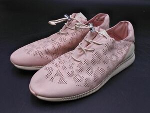 COLE HAAN コールハーン STUDIOGRAND 本革 レザー レオパード スニーカー size（22ｃｍくらい）/ピンク ■■ ☆ egc9 レディース