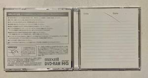  ☆新品未使用☆MAXELL DVD-RAM HG 60分２枚　