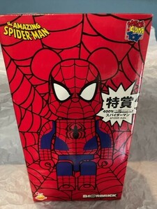 足取れあり■MEDICOM TOY メディコムトイ Happyくじ特賞400％ BE@RBRICK ベアブリック スパイダーマン MARVEL マーベル amazing SPIDERMAN