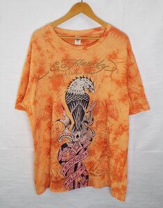 R392〇Ed Hardy/エドハーディー 半袖 Tシャツ イーグル/スカル/タイダイ柄 USA製 サイズ不明