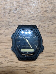 IY1578 CASIO AQ-140W ILLUMINATOR 腕時計/メンズ/カシオ 動作未確認 現状品 JUNK 送料無料