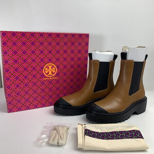 FUZ【中古美品】TORY BURCH トリーバーチ サイドゴアブーツ レディース 25.5 カラー ブラウン 〈167-250127-KY-31-FUZ〉