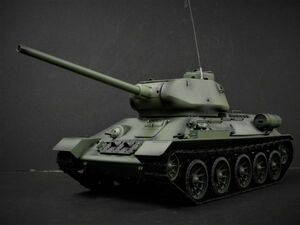 【Ver.7.0・赤外線ユニット・BB弾発射・サウンド・発煙仕様 2.4GHz】Heng Long 2.4GHz 1/16 戦車ラジコン ソ連 T-34