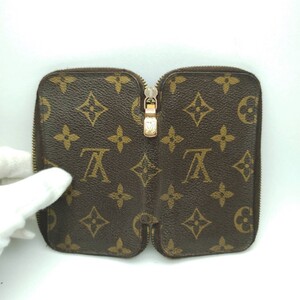 ルイヴィトン　LOUISVUITTON　ラウンドファスナー　キーケース　６連　モノグラム　メモ１▲