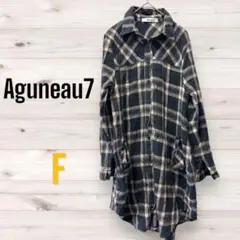 Aguneau7 レディース 長袖カットソー シャツ チェックシャツ a878