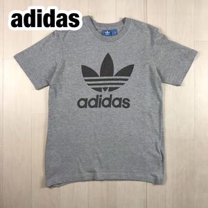 adidas アディダス 半袖Tシャツ M グレー 霜降り