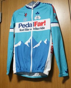 DECCA製 PedalFar! 長袖 サイクルジャージ 自転車で遠くへ行きたい