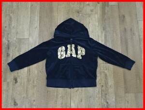 2312★SM-1004★GAP ギャップ　キッズ　パーカー　サイズ120(S)　ネイビー　中古品