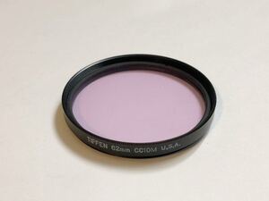 ティッフェン TIFFEN 62mm CC10M フィルター。色は、マゼンタになります