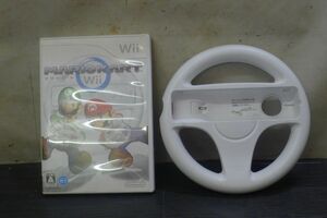 II245 Nintendo/任天堂 Wii マリオカート.ソフト＆ハンドルセット おもちゃ・ホビー /80