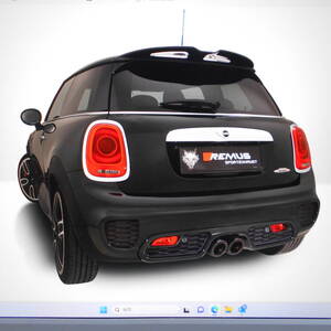 ★レムス純正品 ミニ クーパーＳ ＪＣＷ Φ１０２カーボンアングルＷ ００２６ ７０ＣＳＲ マフラー 車検対応⑪ テール内部はチタン製⑳★