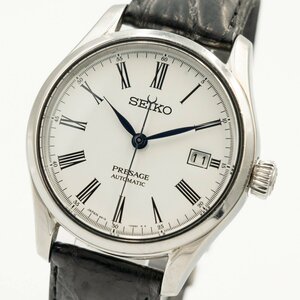 1円 稼働 良品 SEIKO PRESAGE セイコー プレザージュ SARX049 6R15-03V0 プレステージライン AT 琺瑯ほうろう文字盤 腕時計 0435220240604