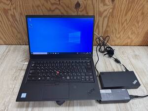 *0139-0305動作保証Lenovo レノボ ThinkPad X1Carbon + USB-C Dock(40A9) CPU:Corei5-8250U(第8世代) /RAM:8GB /SSD:256GB )発送:C