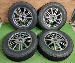 ★スタッドレスタイヤ★ 195/65R15 BRIDGESTONE BLIZZAK VRX2【2019年】(社外アルミホイール) 15X6J ET53 5H/114.3 4本セット！