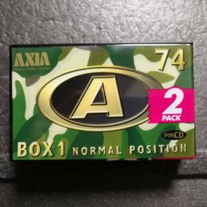 未開封　カセットテープ　AXIA BOX 1　74分　2本セット