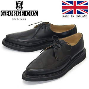 GEORGE COX (ジョージコックス) STRUMMER GIBSON 10635 EVAソール レザーシューズ 040 BLACK UK8-約27.0cm