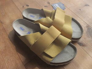 新品 BIRKENSTOCK ビルケンシュトック KYOTO キョウト ヌバック スエード レザー OCHRE 淡茶系 レギュラー 42 約27.0cm 定価20900円