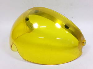 当時物 ILC フリップアップシールド YELLOW ★60年代 70年代 ポールソン MXL グランプリ BELL BUCO フルマー ビンテージヘルメットなどに