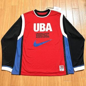 NIKE UNDERCOVER アンダーカバー ナイキ UBA バスケット メッシュシャツ ロングスリーブ シューティングトップ Jun Takahashi ロンT 刺繍