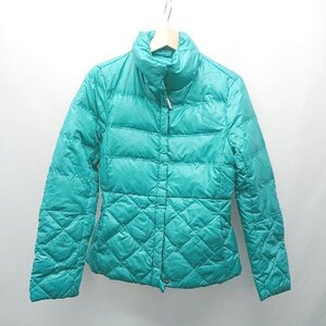 ◇ STILE BENETTON ジップアップ ポリエステル100% 防寒 冬物 長袖 ダウンジャケット サイズ40 グリーン メンズ E