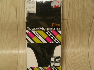 【値下げ交渉可】fing YMDO Yoco Morimoto トレンカクルーソックス 靴下 黒 23～25cm パンスト ストッキング レギンス スパッツ 森本容子