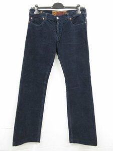 超美品 【ノティファイ Notify】 コットンストレッチ コーデュロイ パンツ(メンズ) size33 ネイビー系 伊製 ■28MPA0639■