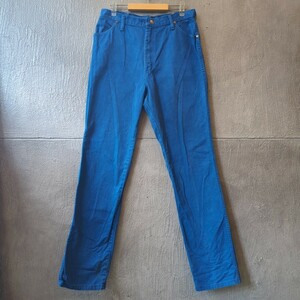 70s Vintage Wrangler ラングラー カラーデニム USA製 Scovil zip メンズ 18 M-L相当 パンツ ボトムス 70年代 ヴィンテージ ビンテージ