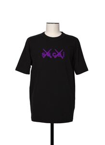 【 Black 5 】sacai KAWS FlockPrint T-Shirt サカイ カウズ