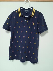 POLO RALPH LAUREN(ポロ ラルフローレン)紋章 ポロシャツ 6T 120 紺