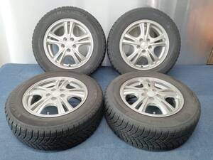 手渡し限定　八戸市出品★21年製ミシュランX-ICE　195/65R15　スタッドレスタイヤ★STRANGER 15X6J+45　5H-100