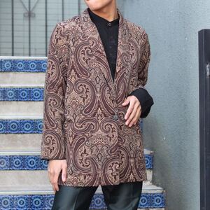 USA VINTAGE KENSINGTON SQUARE PAISLEY PATTERNED DESIGN OVER JACKET/アメリカ古着ペイズリー柄デザインオーバージャケット