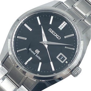 セイコー SEIKO ヘリテージコレクション9Fクォーツ SBGV007 ブラック SS 腕時計 メンズ 中古