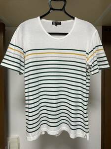 MICHEL KLEIN homme PARIS　ミッシェル クラン オム　ボーダー　Tシャツ　サイズ50