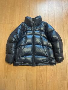 Supreme シュプリーム◆ダウンジャケット22AW/Reversible Featherweight Down Puffer Jacket 黒 Lサイズ　中古