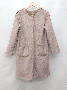 ◇ DRESKIP ドレスキップ リバーシブル ノーカラー 長袖 ブルゾン ジャンパー サイズL ピンク系 グレー系 レディース P