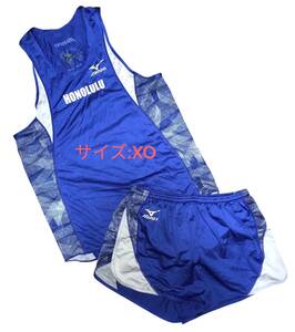 【美品】mizuno ミズノ 2000年 ホノルルマラソン ユニフォーム 上下セット サイズ:XO