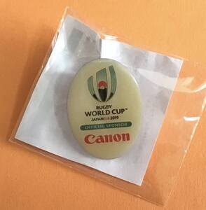 【 新品 未開封品 】Canon キヤノン ピンバッジ RUGBY WORLD CUP JAPN 2019 ラグビー ワールドカップ ジャパン 2019