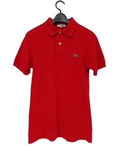 LACOSTE　フレンチラコステ　ポロシャツ　サイズ2　赤　フレラコ　フララコ　MADE IN FRANCE